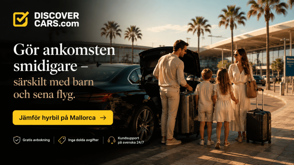 Reklam 3 Transfer eller hyrbil från Palma flygplats