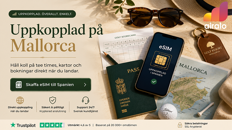 Reklam 4 Airalo-Golf på Mallorca