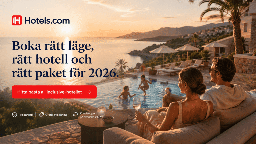 Reklam 4 Komplett hotellbokning med all inclusive och familjefilter